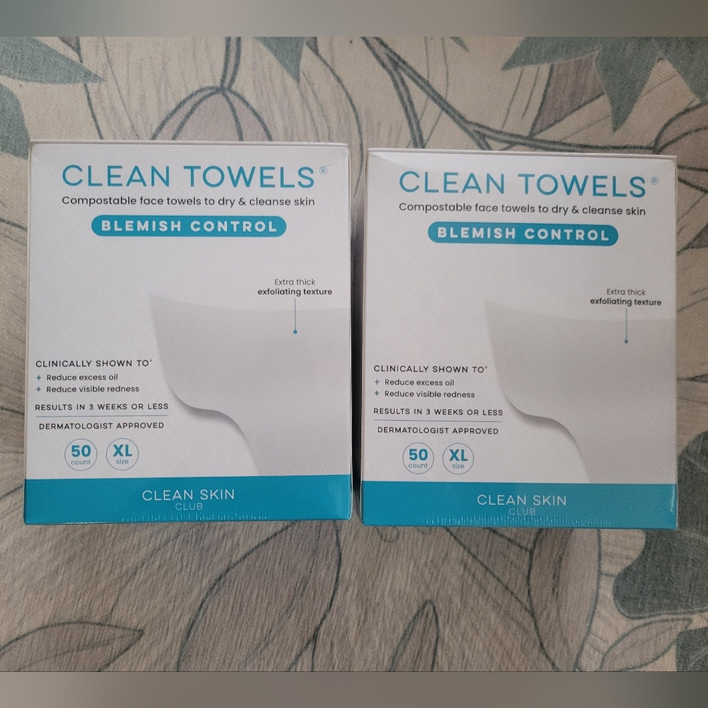 (x2) Clean Skin Club Blemish Control Face Towel